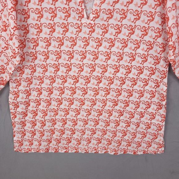 BARBARA GERWIT Flamingo Print Tunic Top Shirt Blouse Coverup Size Plus 2X NEW - Picture 13 of 16